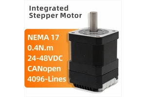 LEESN IC42EC04 NEMA17 Compact CANopen Closed-Loop Hybrid Integrated 2-Phase Step Servo Motor 0.4N.m 42mm 24-48V Built-in Driver