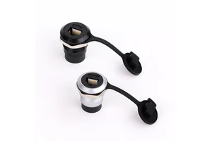 Round RJ45 Coupler, Metal Shell D Type Shield UnShielded Female to Female Chassis Connector for CAT6A Ethernet Cable Extender