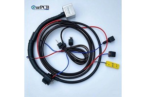 Flexible Replacement Throttle Silicone Power Cable and Assembly With Grips Vehicle Excavator Engine Wire Harness Adaptor