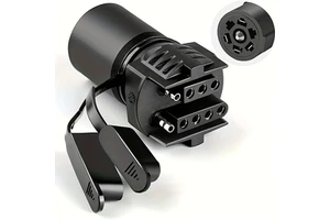 7 Way Round to 4/5 Pins Flat Trailer Adapter Wiring Plug for Truck RV Tow Lights