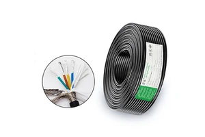 Custom-made TRVVP High-Flexibility Shielded Robot Cable Oxygen-Free Copper Conductor PVC Jacket Available 2-8 Core