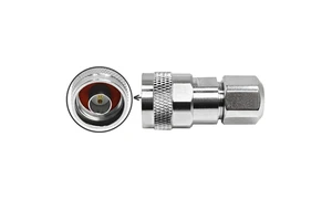 N Male Clamp Connector for RG8 Cable Solderless Easy Install for HAM Radio and Base Station Antenna
