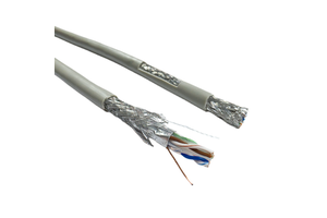 ZhongTong Cat6 FTP Ethernet Cable 8 Conductors Oxygen Free Copper 23awg LSZH Industrial Grade 500m High Temperature