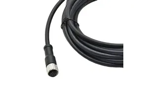 M12 Female Waterproof Connectors 8-Pin Wire Connectors with IP67 Industrial Copper Cable Connector with PVC & Rubber Insulation