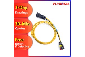 Custom Flyroyal FWH-059 Automotive Wire Harness Vehicle Cable Wiring Assembly PVC Insulated Electronic Application RoHS REACH