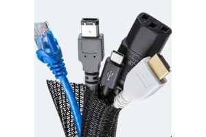 High Performance Flexible Polyester Braided Spiral Insulation Cable Sleeve -50C~+150C Working Temperature 220V Rated Voltage