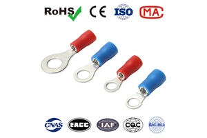 Tin-plated Copper RV Crimp Insulated Terminal Nylon PVC Spade Butt Terminal Quick Disconnect Male Female Wire Cable Terminal