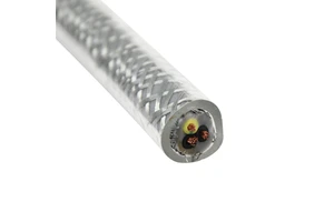 YSLYQY Transparent Oil Resistant Flexible 3 Core 1mm Steel Wires Braiding Control Cable