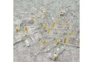 Factory Price Plug Rj45 Connector 8p8c Rj45 Cat5 Modular Plug Network Connector for Cat5 Cat5e Cat6 Cable