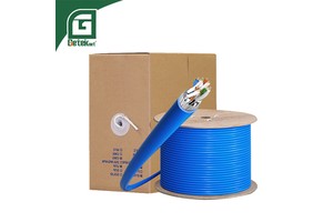 GETEKnet OEM PVC CAT7 S/FTP Twisted Pair Industrial Camera Data Lan Network Connect Internet Ethernet Cable Extender Cat7 100m