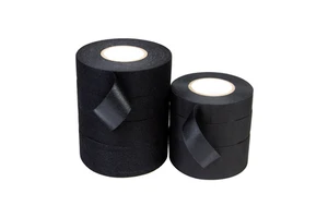 Black Acetate Cloth High Temperature Single Side Adhesive Reinforced Insulation Film Automotive Wire Harness Electric Tape 19mm