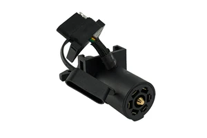 Weatherproof Trailer Wiring Harness 7Pin Trailer Connector 7 Way Round RV-Style Trailer Connector Replacement Adapter Plug