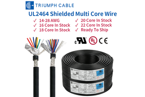 UL2464 Multi-core Shielded Cable AWG AWM Signal Control Cable 16awg 18awg 20awg 22awg 24awg 26awg Pvc Industrial Power Cables