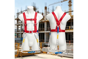 Hot Sales Widened Waist Cushion Adjustable Half Body Safety Harness For Aerial Construction Wall Cleaning
