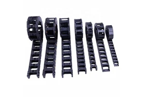 Yingba Nylon Drag Chain Cable protection Engineering Plastic Bridge Drag Chain Fully Enclosed Machine Tool Flexible tank Chain