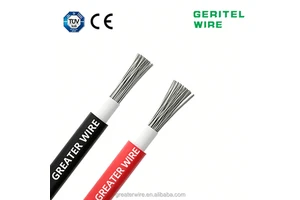 XLPO Insulation Flexible Tinned Copper Red Black PV Solar Cable 4mm 6mm 10mm 16mm 1kV IP68 -40C~125C for Energy System