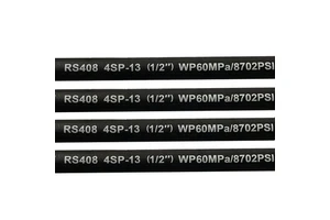 High Pressure 2-Layer Steel Wire Braided Hydraulic Hose NBR Material for Fuel Delivery & Oil Suction Custom Cutting Service