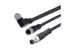 OEM Overmolded M8 3/4 Pin Flexible Copper Conductor IP67 Waterproof Pre-Assembled Cable Harness For Industrial Sensor Cabling