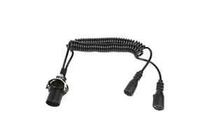 European 24v Price 15 Pin 7 Pin Electric Trailer Wiring Harness Trailer Spiral Truck Cable With Moulded Plug