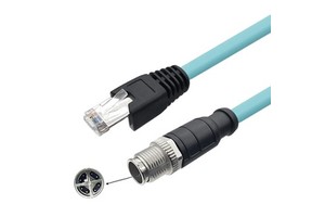 IP67 Industrial Ethernet Cable M12 8pin X Coded to RJ45 Male 10 Gigabit Network Cable Industrial Camera Sensor Cable