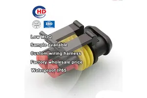 2 Pin Female Auto Car Terminal Electrical Waterproof Housing Connector Socket Cable Plug Accessories 282080-1