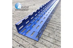 Steel Perforated Ventilated Cable Tray Assemblies for Connecting Wires Cables Management in Industrial Office Construction Use