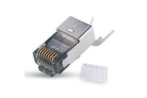 Cat5e Shield Connectors RJ45 Plug IP20 Ethernet Cable Connectors 8P8C RJ45/RJ50/RJ11 Connector