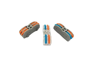 Quick Wiring Cable Connector Butt Terminal Connectors Push in Lever Splice Connectors, 2 in 2 out
