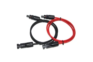DC 1500V 6mm2 PV Solar Extension Cable with Solar Connectors for Off-Grid RV Energy Storage Power Station