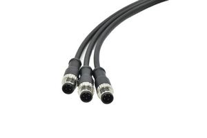 Customized Wire Connectors 2 3 5 Pin Male Straight Plug Cable Connector Waterproof M12 4 Pin Connector