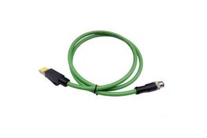 High Flexible Drag Chain CAT5E M12D-RJ45-002 Four-Core Shockproof 4-Pin Male Gigabit Industrial Ethernet Cable