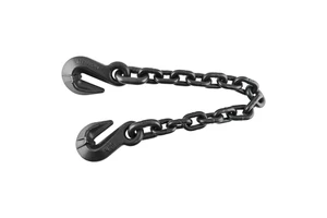 5/16" 3/8" 1/2" Black Grade 80 G70 Transport Chain With Clevis Hooks Binder Chain