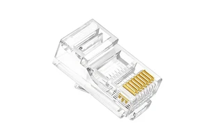 UTP Cat5e Ethernet RJ45 8P8C LAN Cable Network Plug Copper Alloy Contacts Unshielded 8-core