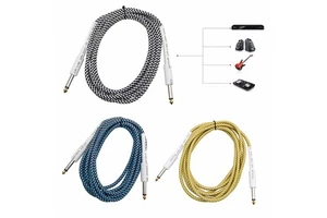 High Quality Woven Patch Musical Instrument Audio Guitar Cable Good Price Strings Type