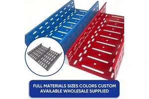 Multi-color Perforated Cable Tray Galvanized Wiring Trough for Data Center Cabling and Cable Management Direct Manufacturer