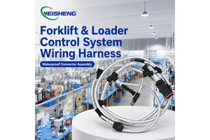 Custom Cable Harness for Forklift Loader Control System Waterproof Connector