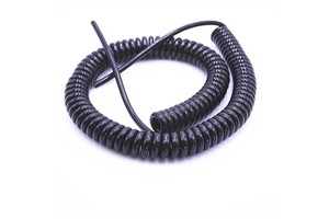 Haoye PUR 2-12Core Torsion Resistant Spiral Cable IP67 5M Cycles High Elasticity Spring Power Cord Robotic Arm 105 Rotating