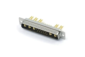 KinKuo 17W5 D-SUB Male Solder Connector Copper Alloy Gold Plated Heavy Current Solder Cup Plug for Industrial Cable Assembly
