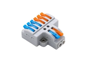 IP66 Waterproof KV426 2in 6Out Terminal Blocks Quick Electrical Cable Wire Push-in Connector 32A Current PA66 Plastic Connector