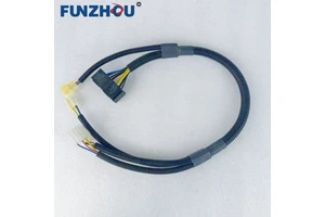 YAZHOUJIXIE High-Temperature Resistant Black Plastic Power Window Wiring Harness for 3305K Mining Equipment 20029649