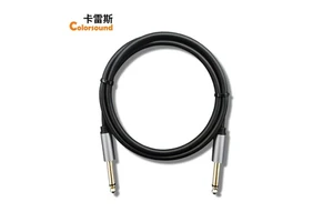 Custom 6.35 Mono Male-to-male Electric Guitar Bass Noise Reduction Cable Large Two-core Professional Audio Cable Factory Price