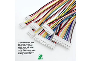 XH2.54 Terminal Wire 2P-12P Single Head Electronic Cable Harness Universal Connection Wire for Electronic Equipment Copper PVC