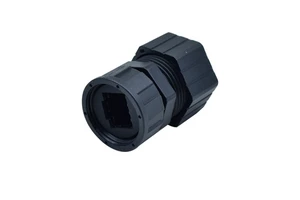 Signal RJ45 Panel Connector with Cap 8P8C Waterproof IP67/IP68 Audio & Video Application Temperature Range -25~+85 Stock
