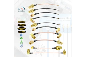 OEM RG316 RF1.13 RG178 Pigtail Jumper Cable RF Coax Cable SMA Coaxial Cable Assembly Customized