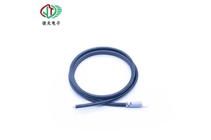 Custom Made Super Soft Silicone Red Black Parallel Line Arranged Wire Unmanned Robot Power Wiring Harness Waterproof Connector