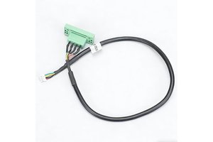 Custom 4-Conductor Wiring Harness Green Terminal Block White Connector for Industrial Control Motorcycle Automation CE ROHS