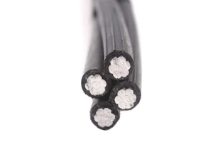 Cable NFA2X NFA2X-T 2x16 2x25 2x35 4x16 4x25 4x35 Pre Assembled Aerial Twisted Aluminum XLPE Insulated Overhead Cables 0.6/1kV