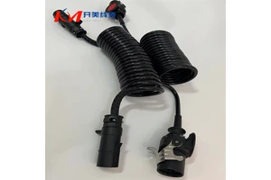 Spiral Cable 450/750V 7-core EBS Cable Assembly for Trailer Headlight Copper Conductor ABS Extended Spring Cable Kai Mei Cable