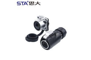 IP67 Waterproof Connector LP24 RJ45 Network Port Square Panel Mount Male Female Socket CAT6 Network Cable Aviation Plug