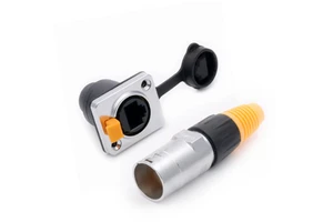 RJ45 Waterproof Connector Sockets RJ45 Female Connectors Ethernet Connector IP65 Panel Mount